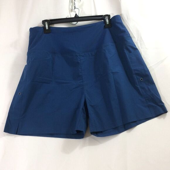 NEW G Gradual Women’s High Waist Swim Shorts Blue XXL NWT Pockets Liner - Picture 4 of 6
